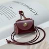 Bolsa de Almacenamiento Versátil de Auriculares de Gama Alta al por Mayor Bolso de Cuero Retro para Monedas y Auriculares