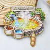 Serie YunnanAtracciones Culturales y Creativas ÚnicasXishuangbannaCiudad TurísticaSouvenirImanes de Refrigerador de Madera