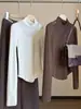 Camiseta de manga larga para mujer, de diseño consciente, nicho, sexy, fina, con empalme de malla polar, ropa interior de otoño e invierno, top base ajustado
