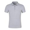 Nueva Camisa Polo de Solapa de Manga Corta de Algodón Puro de 200 g de Verano para Hombre, Holgada, Ropa de Trabajo de Supermercado con Logo Estampado