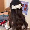 Accesorios para el Cabello Lolita Franceses, Diseño Original, Clip de Plátano con Lazo de Encaje Dulce Nicho para Chicas, Estilo Dulce Suave de Niña