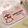 Alfombrilla Absorbente para Baño Crybaby para Uso en Casa, Alfombrilla Antideslizante de Secado Rápido de Tierra de Diatomeas para Inodoro, Entrada