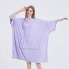Comércio exterior plus size solto roupa de casa verão exterior camisola estilo europeu e americano pijama toalha de praia absorvente roupão de secagem rápida