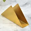 Venda Quente fábrica atacado Triângulo Dourado aço inoxidável porta-lenços cafeteria hotel mesa de jantar metal porta-guardanapos