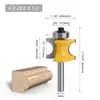 Cortador Recto de Media Caña con Rodamiento de 6/6.35/8/12/12.7mm Cortador de Fresado de Bola Cortador de Fresado para Varillas de Madera Máquina de Grabado Fresadora para Carpintería