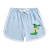 Traje esportivo de verão de desenho animado de dinossauro para crianças, novo conjunto de duas peças estilo ocidental para menino, entrega de peça única