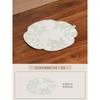 Bordado jacquard hoja begonia tapete de té nuevo estilo chino camino de mesa mesa de té cojín aislante del calor base para tetera accesorios de mantel burbuja seca