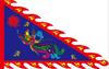 Bandera antigua, bandera triangular con forma de dragón, bandera de Fénix, bandera de lugar escénico para espectáculos de artes marciales, bandera del apellido Lingqi, bandera antigua, bandera del templo, bandera roja