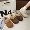 Zapatos Birkenstock de Nieve para Exteriores para Mujer Invierno Algodón 2026 Cálidos Nuevos Diseño Engrosado con Felpa Lana de Cordero