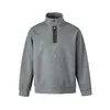 Sudadera de calle casual unisex Rumeng, estilo japonés retro minimalista moderno, con cuello alto, para otoño, corte holgado, para parejas
