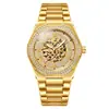 Aiyishi 2528 Reloj de Lujo Ligero para Hombre de Negocios Modelo Nuevo Cuarzo Dorado Reloj Fábrica Venta Directa al por Mayor y Dropshipping