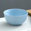 Tigela Listrada para Salada de Palha de Trigo Frutas Tigela Dim para Sopa Ramen Estilo Japonês Tigela para Macarrão Instantâneo Café da Manhã Mingau Louça