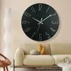 Relógio de Parede de 12 Polegadas 30cm para Uso Doméstico, Relógio Simples para Sala de Estar, Relógio de Quartzo Moderno, Não Requer Furação
