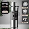 Taza de Agua Aislada con Medición de Temperatura de Acero Inoxidable 304 de Acero Completo, Taza de Té/Agua Portátil para Exteriores, Fitness, Tetera de Viaje con Doble Tapa