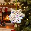 Campanilla de viento Copo de nieve Colgante para árbol de Navidad Regalo de Navidad 2026 Arreglo de ambiente Colgante de copo de nieve para árbol de Navidad Árbol de Navidad