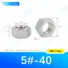 Tuercas hexagonales externas de acero inoxidable 304 M1.6~M30 en stock Tuercas hexagonales estándar alemán Din934 Venta al por mayor de fábrica