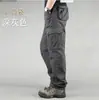 Pantalones de trabajo para hombre con múltiples bolsillos, holgados y de gran tamaño, con protección laboral, informales y rectos, para exportación transfronteriza y comercio exterior