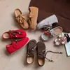 Servicio Ininterrumpido del Festival de Primavera~2026 Sandalias Birkenstock Casuales de Plataforma de Cuero de Vaca con Tacón Oculto para Mujer