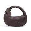 2026 Bolso de Mano Tejido de Bolas de Masa Transfronterizo Nuevo, Bolso de Hombro Único para Debajo del Brazo para Mujer, Bolso de Mano de Moda, Bolso de Luna Esmerilada de Gama Alta