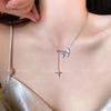 Collar de Perlas Barrocas para Mujer Alto Sentido del Diseño Lujo Ligero Nicho Colgante de Perlas Cadena para el Cuello de Acero de Titanio Cadena para Clavícula Venta al por Mayor
