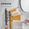 Porta-toallas Giratorio sin Perforación Estante de Almacenamiento de Toallas para Baño Barra de Toallas Invisible Montada en la Pared del Balcón