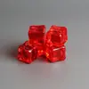 Rejilla de simulación cubo de hielo tridimensional juego de comida a través de color cristal cuadrado colgante hecho a mano DIY adornos para coche accesorios de resina