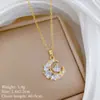 [Aço Titânio] Cobre Micro-Incrustado Luxo Leve Fashionável Personalidade Elegante Colar Totalmente Cravejado em Diamante para Mulheres Corrente de Clavícula Versátil Aço Titânio