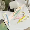 Correa Corta para Teléfono DIY de Cara Sonriente para Mujeres, Cadena de Cuentas Fresca y Colorida Accesorios para Correa de Funda de Teléfono, Decoración de Bolso