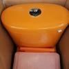 Tapa del Tanque de Agua del Inodoro de Jardín de Infancia Color para Niños Cojín para Asiento de Inodoro Cubierta con Botón Redondo de Cerámica y Plástico con Desaceleración