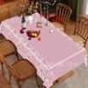 Vajilla de Fiesta para Niña a Cuadros Rosa Lindo Lazo Tema de Cumpleaños Bandeja de Papel Servilleta Vaso de Papel Traje Suministros