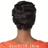 Peluca Ondulada Corta para Mujer Transfronteriza, Peinado Retro de Shanghái, Cabello Real, Pelucas Europeas y Americanas, Dropshipping de Comercio Exterior