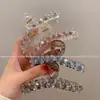 Horquilla de Cristal Exquisita y de Lujo Ligero para la Parte Trasera de la Cabeza de Mujer, Pinza de Tiburón de Tocados de Gama Alta, Nueva Horquilla de Moda