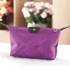 Bolsa de Maquillaje Color Caramelo Estilo Ins con Forma de Empanadilla, Bolsa de Almacenamiento para Cosméticos de Mujer con Forma de Empanadilla, Bolso de Mano de Viaje para Mujer