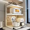 Estante de Almacenamiento para Encimera de Horno Microondas de Cocina Multifuncional Multicapa para Hogar Estante de Almacenamiento de Escritorio Multifuncional para Horno Arrocera