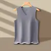 Camiseta Regata Térmica Masculina Sem Costura com Lã Alemã, Camada Base Engrossada Slim Fit, Roupa Íntima Elástica Geradora de Calor para Outono e Inverno, Regata