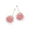 Versión coreana de los nuevos pendientes de aguja de plata S925 color otoño e invierno bola de visón de agua perla pendientes pendientes pendientes precio mayorista