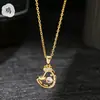 Nuevo Estilo Nacional Chino Nuevo Estilo Doce Animales del Zodiaco Collar Animado para Mujer Lindo Colgante de Animal Pequeño Exquisita Cadena para Clavícula Joyería
