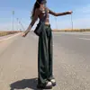 Pantalones Sueltos de Pierna Ancha Cintura Alta Nuevo Estilo 2024 Plisados Retro Rectos Caídos para Hombres Bajos Pantalones de Mezclilla de Otoño