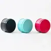 Latas Redondas Metálicas Foscas Multicor, Latas de Chá Metálicas Lisas de Cor Sólida, Latas Redondas Seladas para Velas Aromáticas e Doces