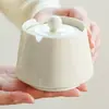Cenicero de fábrica con patrón de espiral y tapa para uso en el hogar y el dormitorio, Cenicero cerámico anti-moscas, Cenicero creativo de lujo ligero para cigarros, Estilo chino