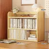 Estantería de escritorio estante de almacenamiento multicapa estante vertical para libros de escritorio en casa estante de almacenamiento de libros vertical para escritorio de estudiante estantería pequeña simple