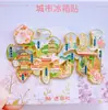 Imán de Nevera Metálico Xingcheng Huludao Cultural y Creativo Tendencia Nacional Punto de Referencia Turístico Lugar Escénico Fuente de Aleación Creativa Imán de Nevera