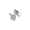 10 piezas/lote Bandeja de Hierro Gancho de Oreja Francés Bandeja para Pendientes de Piedra del Tiempo Accesorios Simples para Pendientes de Clip DIY