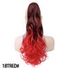 Pinza de garra tipo rodillo con degradado de colores para coleta de pelo largo rizado con ondas naturales retro, pinza para sujetar, coleta para peluca, venta al por mayor