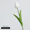 Flores de tulipán artificiales hidratantes para decoración del hogar, hotel y oficina, adornos de flores artificiales, venta al por mayor de flores de seda transfronteriza