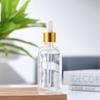 Frasco Transparente Fosco para Óleo Essencial Espessado 50ml Essência Cosmética Líquido Frasco de Vidro Transparente Conta-Gotas Frasco Vazio Transfronteiriço