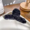 Otoño e Invierno Nuevo Clip de Felpa para Agarrar Estilo Coreano Moderno Elegante Pinza para el Cabello Grande Parte Trasera de la Cabeza Agarre para el Cabello Pinza de Tiburón para el Cabello Accesorios para el Cabello