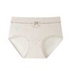 Calcinha Antibacteriana Anti-Vírus Hpv 10A para Mulheres Algodão Puro Morandi Calcinha Feminina Sem Costura Crotch com Fundo Estendido Calcinha de Cintura Média