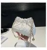 Bolso Versátil Nuevo para Mujer, Bolso de Hombro, Sensación de Alta Gama, Bolso Nube, Texturizado, de Nicho, de un Solo Hombro, Fruncido, Bolso Pequeño Cruzado