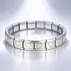 Módulo de Pulseira com Padrão de Estampagem Italiano Padrão Clássico Coração Galvanizado Estrela de Cinco Pontas Flor de Ameixa Pulseira Molde de Novidade